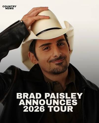 Brad Paisley 2026 & 2027 tour poster